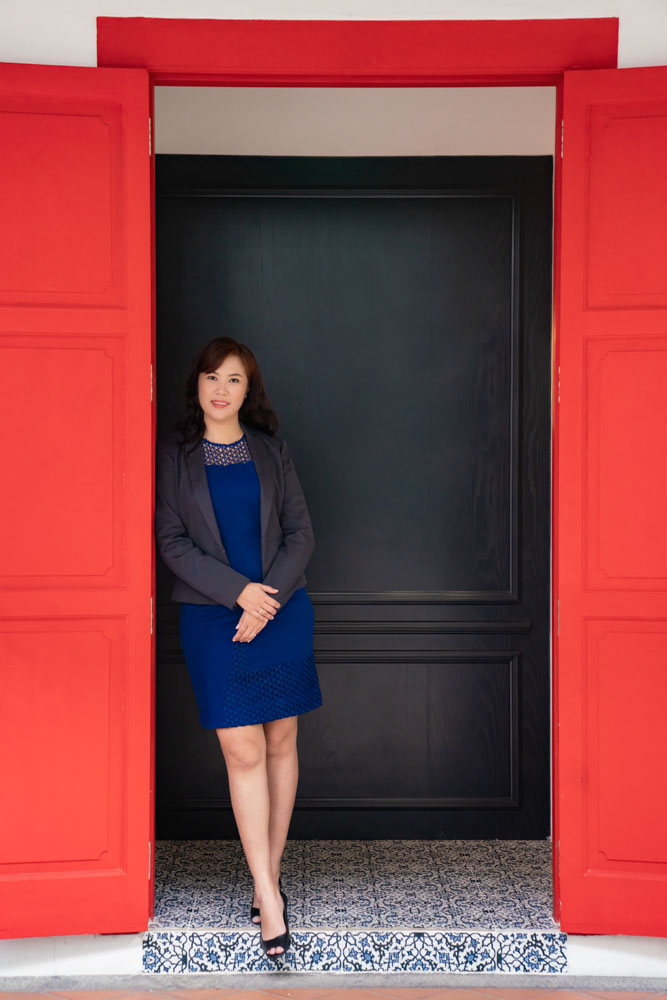 Corporate photography session showcasing Singapore's business leaders and professionals