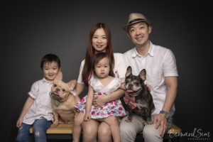 family photography with pet